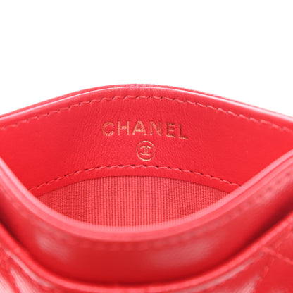 Chanel Caviar Quilted Card Holder Red 6 of 9