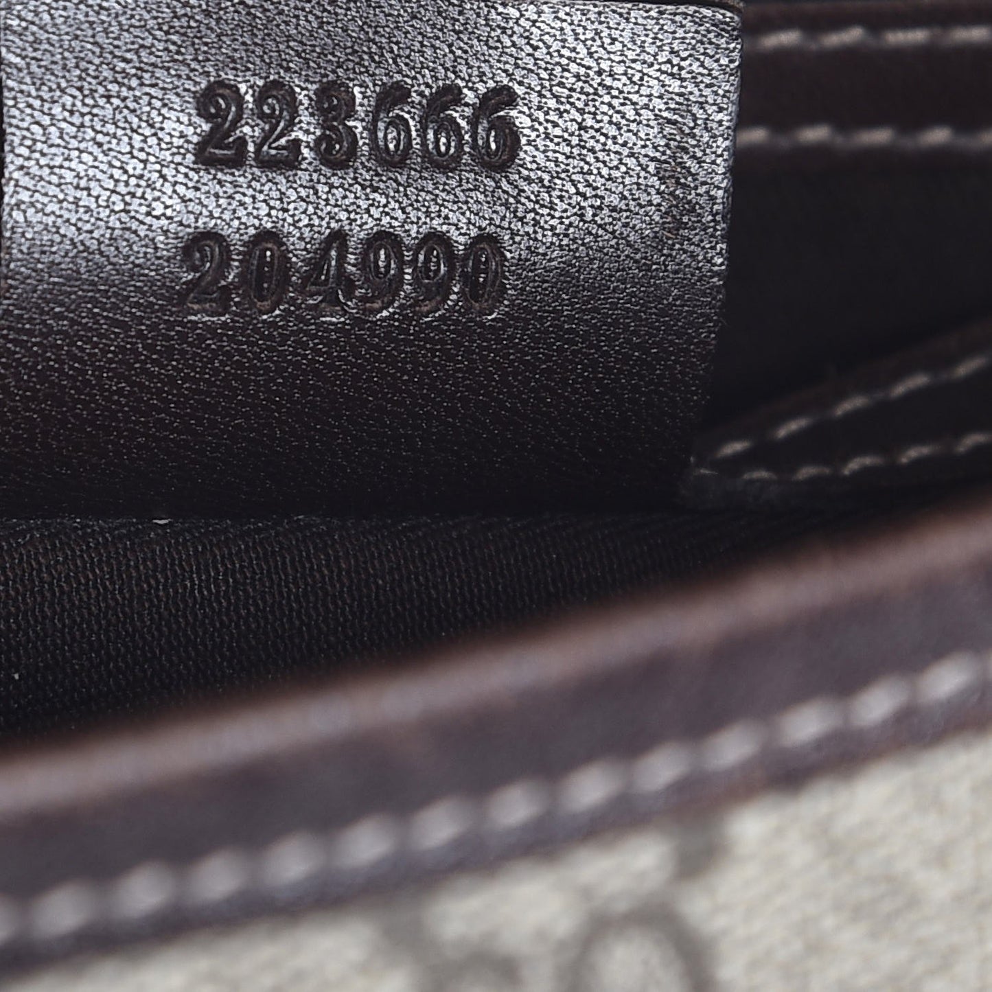GG Supreme Monogram Selleria Calfskin Small Flap Messenger Bag Beige Ebony Cocoa Dark Chocolate