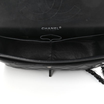 Chanel Lambskin Quilted Jumbo Double Flap So Black 5 of 16