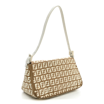 Fendi Zucchino Embellished Mini Mama Baguette Beige 3 of 10