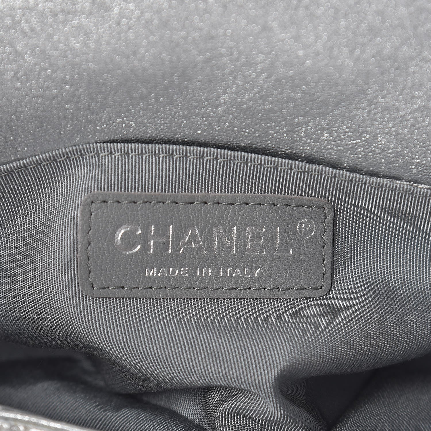 Chanel Metallic Lambskin Perforated Mini Rectangular Flap Silver 6 of 10