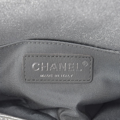 Chanel Metallic Lambskin Perforated Mini Rectangular Flap Silver 6 of 10