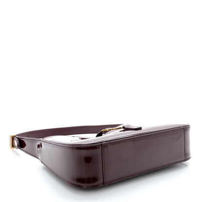 Saint Laurent Patent Le 5 A 7 Hobo Bordeaux 4 of 10