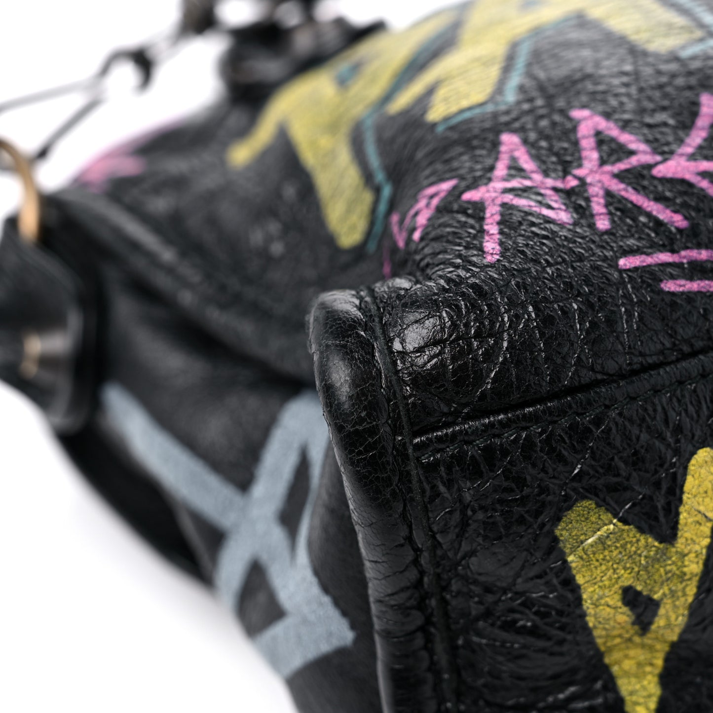 Agneau Arena Graffiti All Over Classic Hardware Mini City Black Multicolor