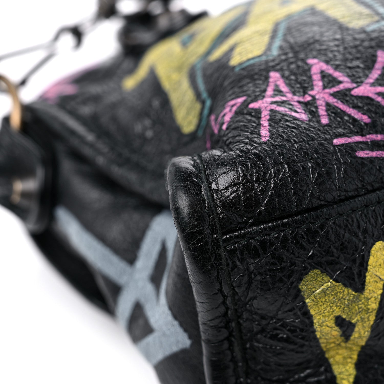 Balenciaga Agneau Arena Graffiti All Over Classic Hardware Mini City Black Multicolor 11 of 14