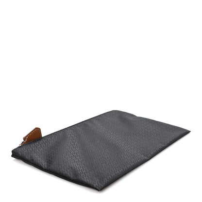 Hermes Technical Silk H En Bias Silky Pocket Cosmetic Case Black 4 of 7