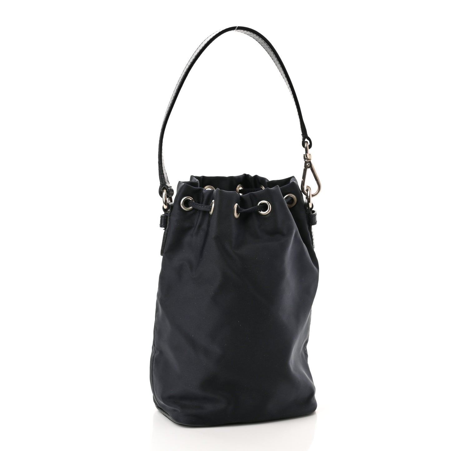 Tessuto Nylon Night Bucket Bag Bleu
