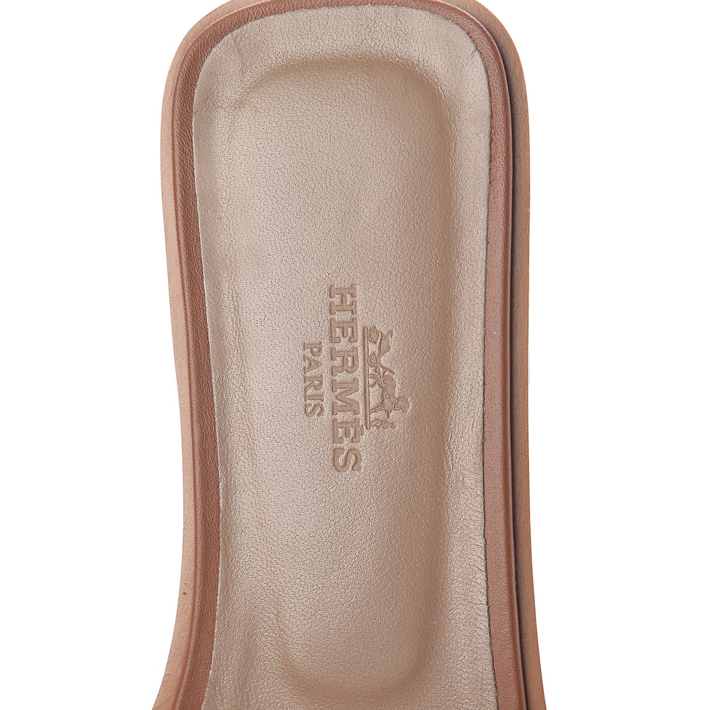 Box Calfskin Oran Sandals 37.5 Gold