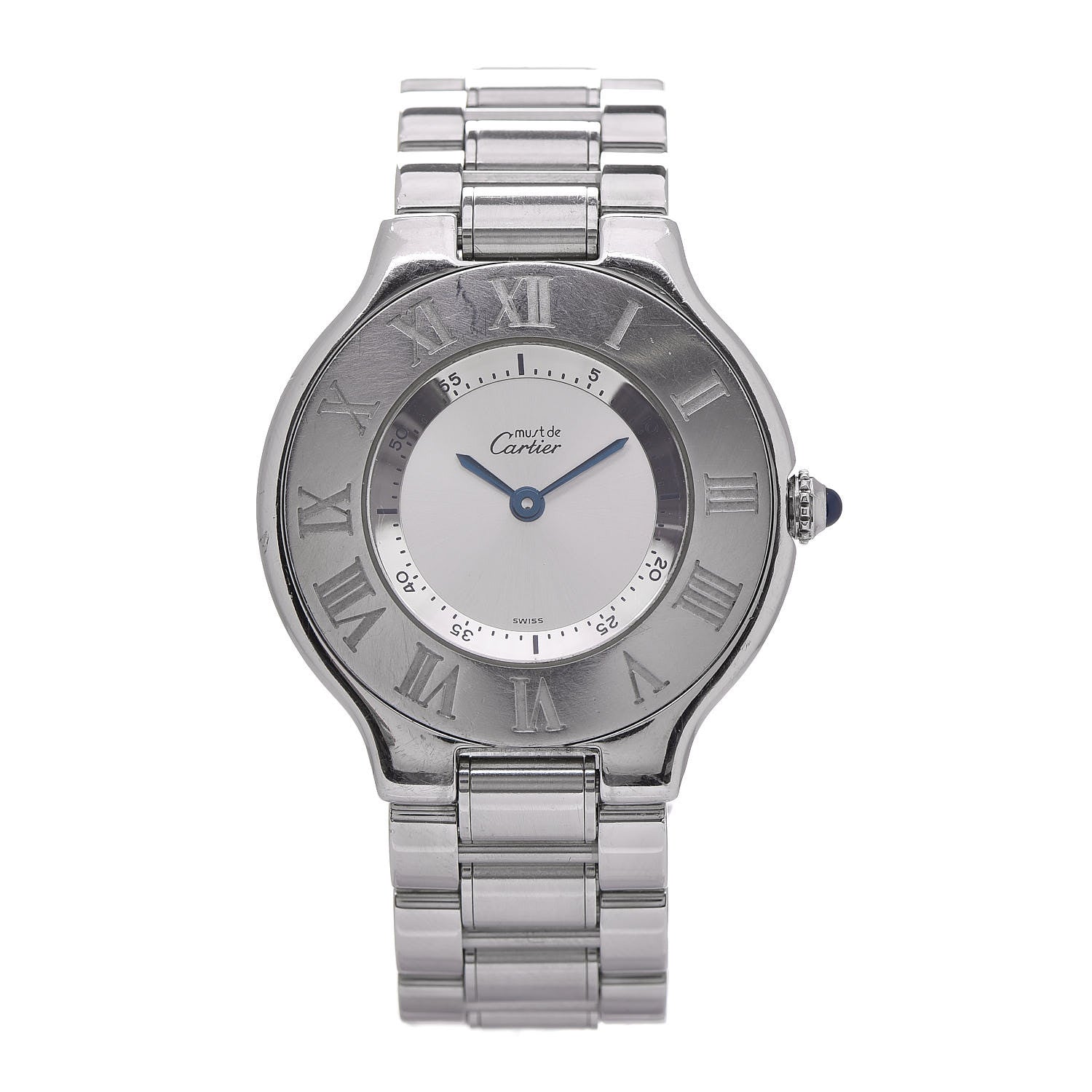 Cartier Stainless Steel 31mm Must De 21 Quartz Watch 1 of 9