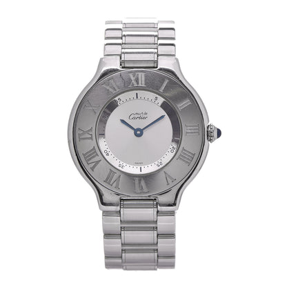 Cartier Stainless Steel 31mm Must De 21 Quartz Watch 1 of 9