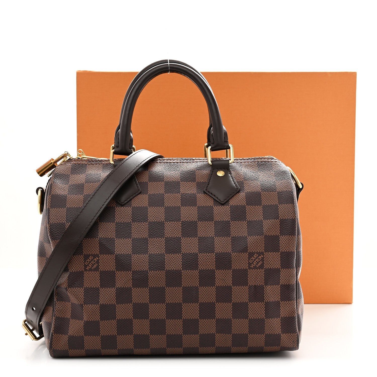 Louis Vuitton Damier Ebene Speedy Bandouliere 25 11 of 11