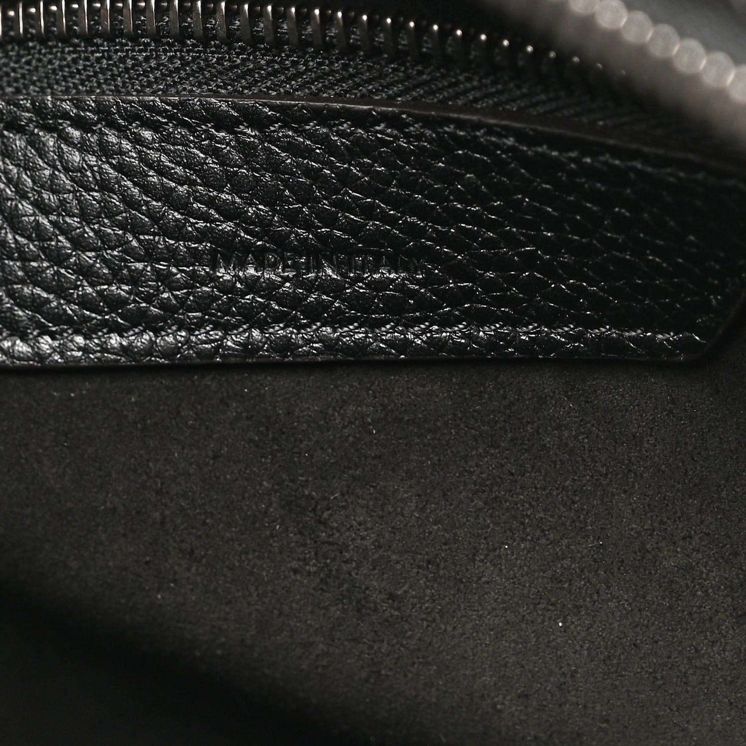 Celine Drummed Calfskin Mini Luggage Black 8 of 11
