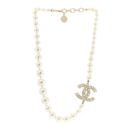 Chanel Pearl CC 100th Anniversary Necklace Light Gold 4 of 14