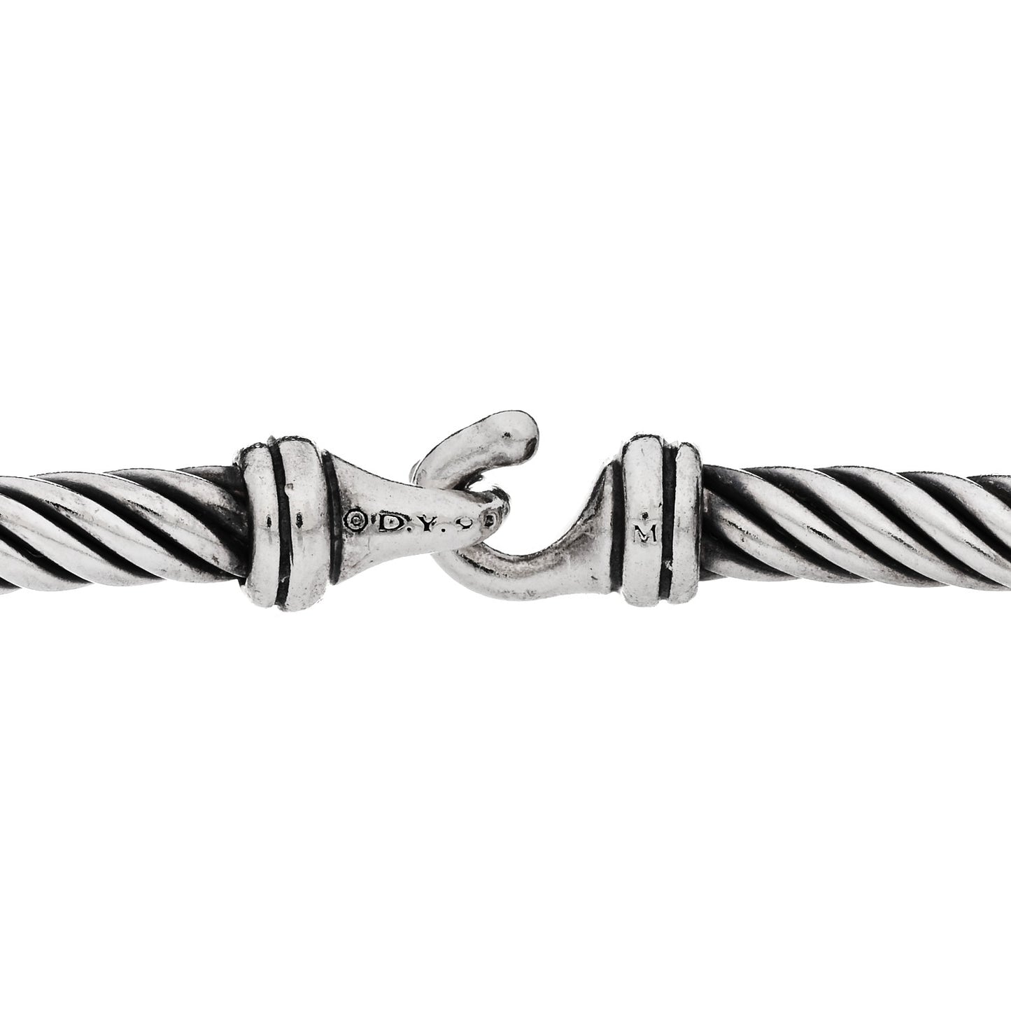 Sterling Silver 3mm Cable Buckle Bracelet