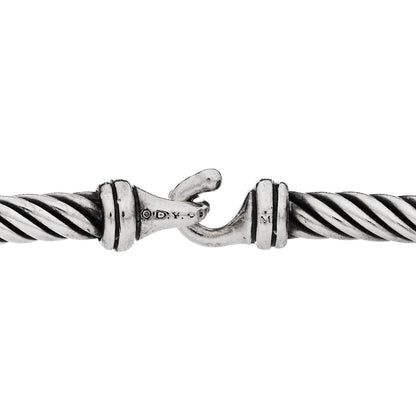 David Yurman Sterling Silver 3mm Cable Buckle Bracelet 3 of 3