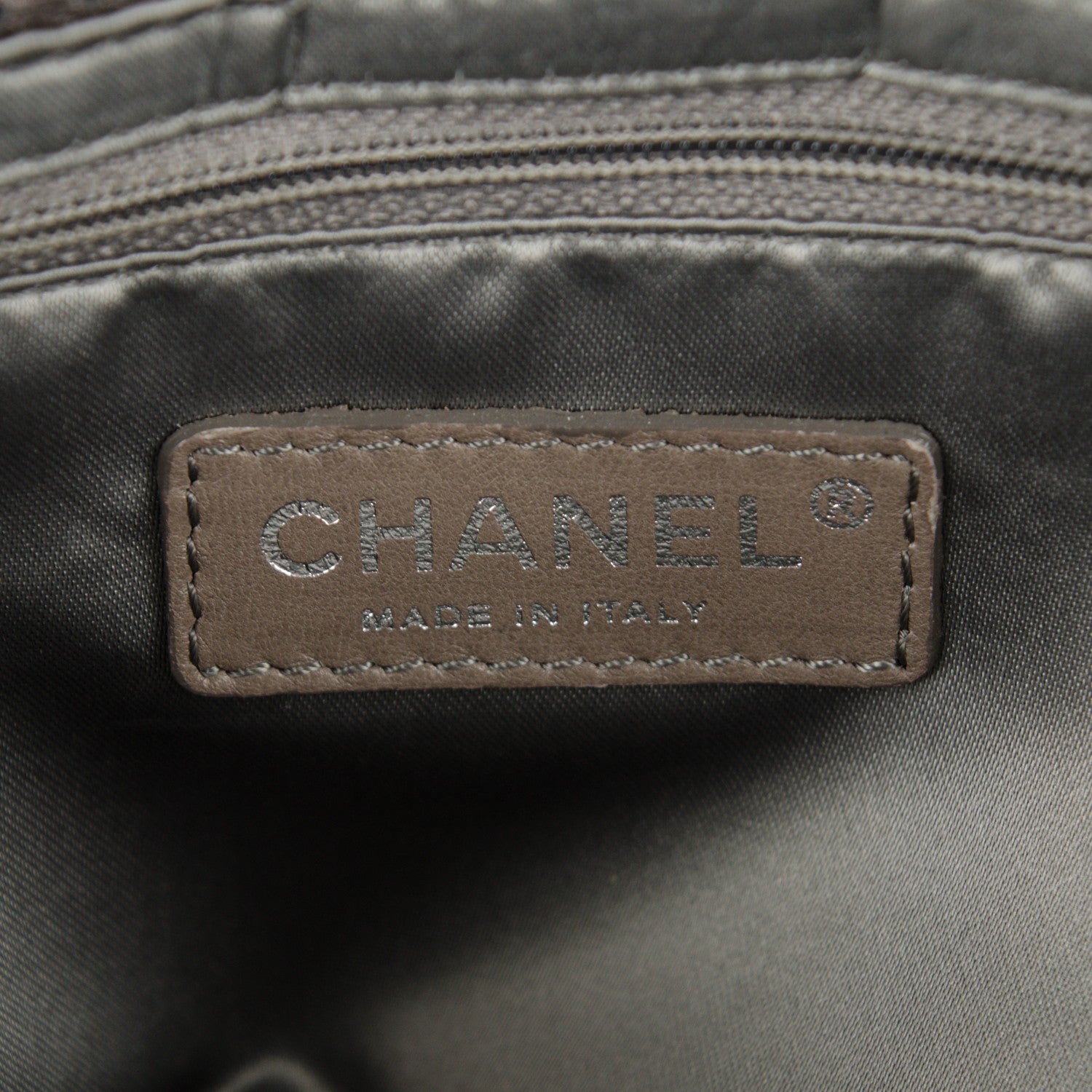 Chanel Metallic Crackled Calfskin Perforated Large Drill Flap Silver 6 of 7