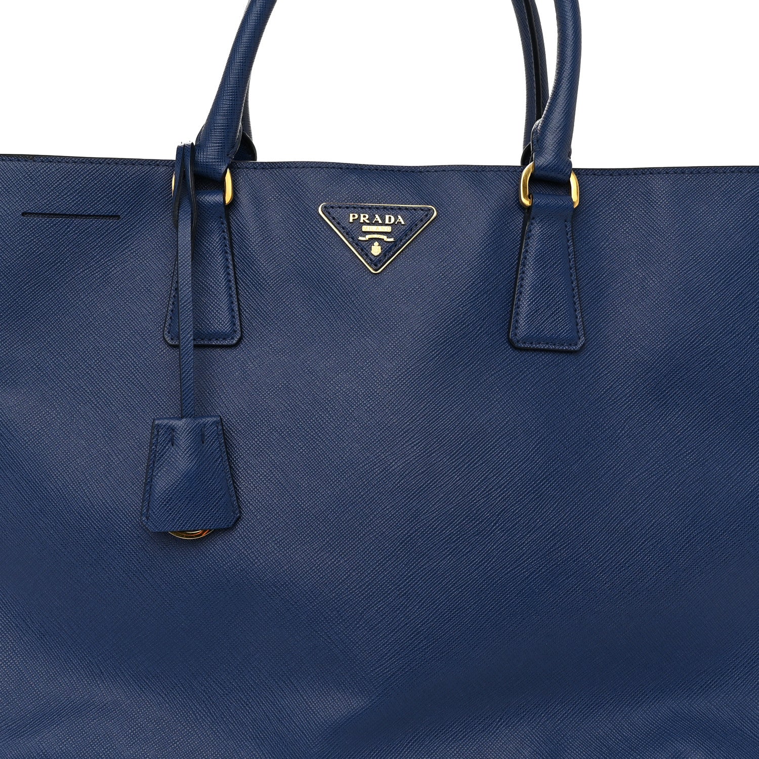Prada Saffiano Lux Large Galleria Double Zip Tote Bluette 8 of 10