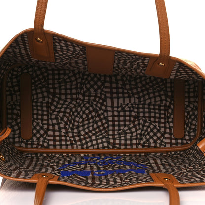 MCM Visetos Medium Liz Reversible Shopper Tote Cognac 4 of 7