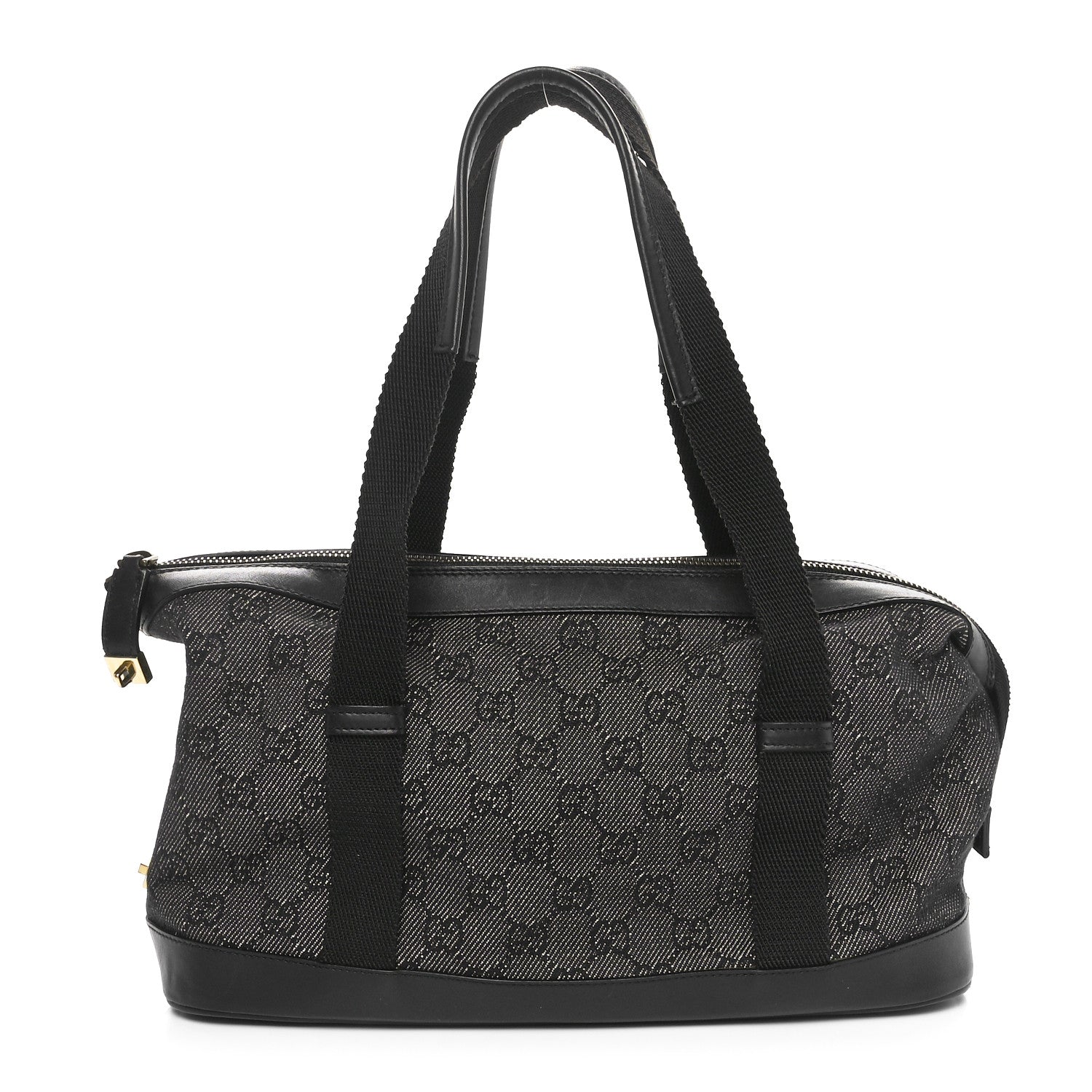 Gucci Monogram Carry On Duffle Bag Black 1 of 10