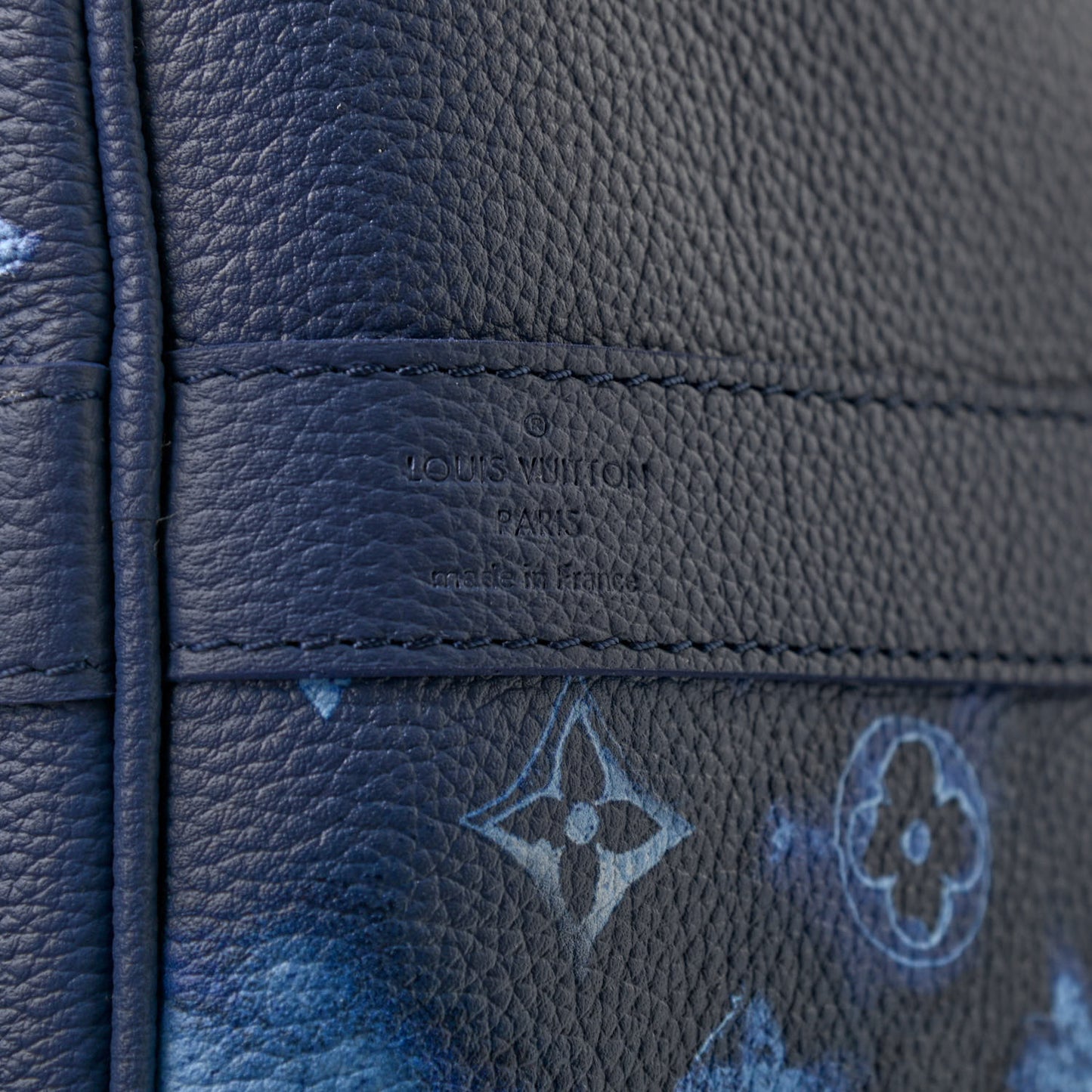 Monogram Ink Watercolor Keepall Bandouliere 40 Blue
