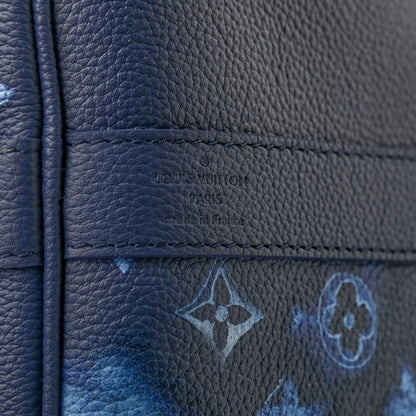 Louis Vuitton Monogram Ink Watercolor Keepall Bandouliere 40 Blue 6 of 9