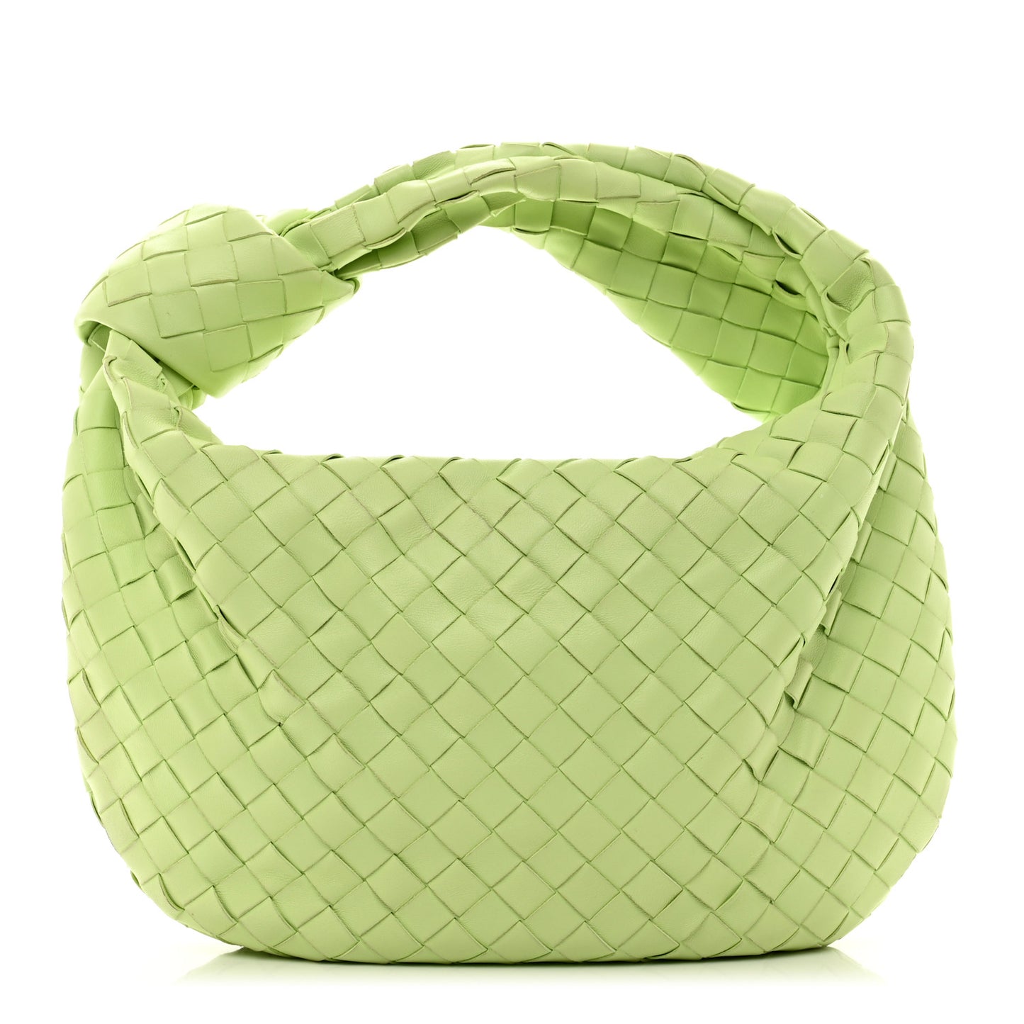 Nappa Intrecciato Teen Jodie Hobo Pistachio