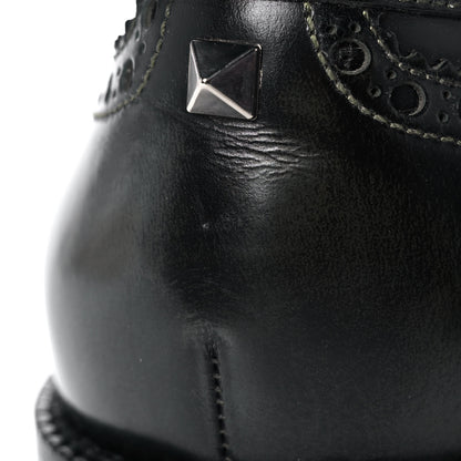 Valentino Garavani Calfskin Rockstud Loafers 40 Black 11 of 15