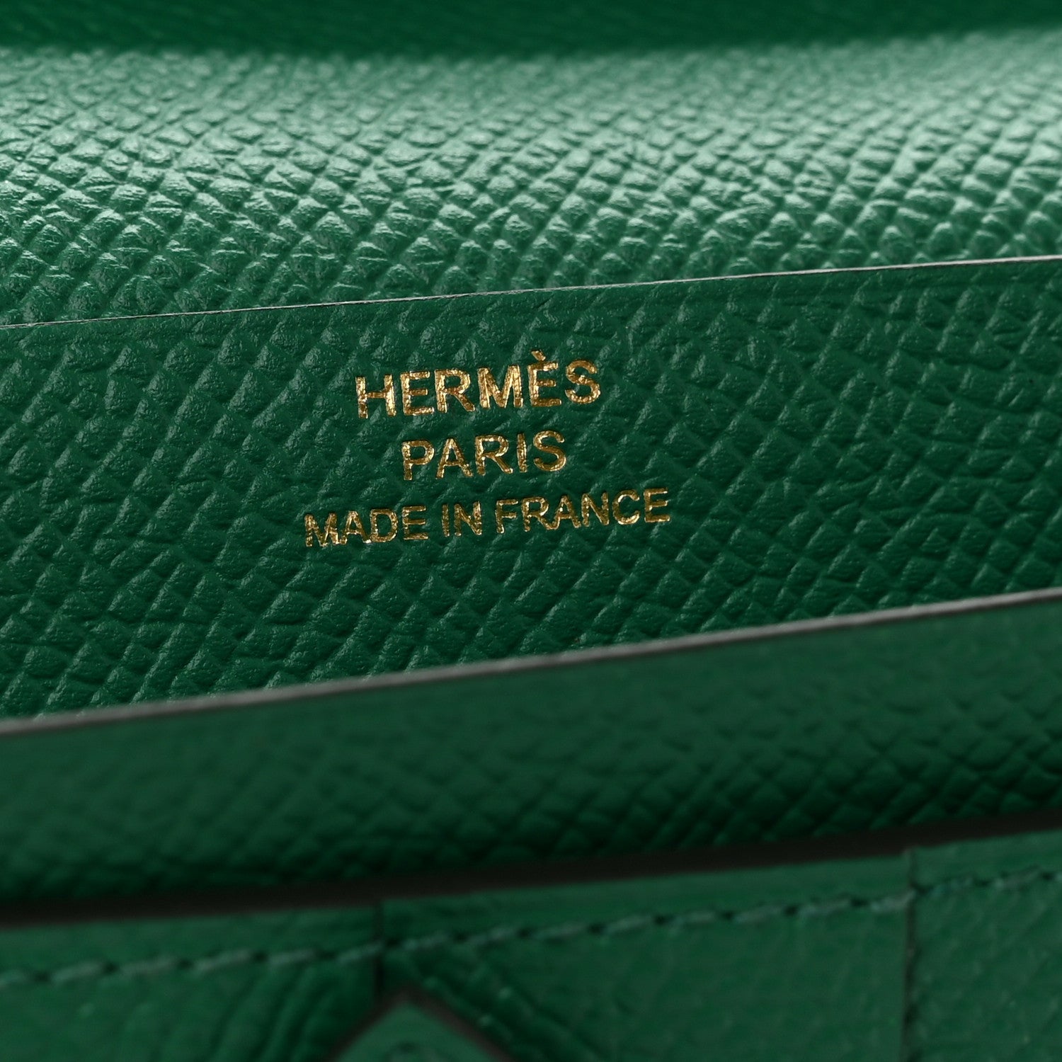 Hermes Epsom Bearn Gusset Wallet Vert Bengale 6 of 7