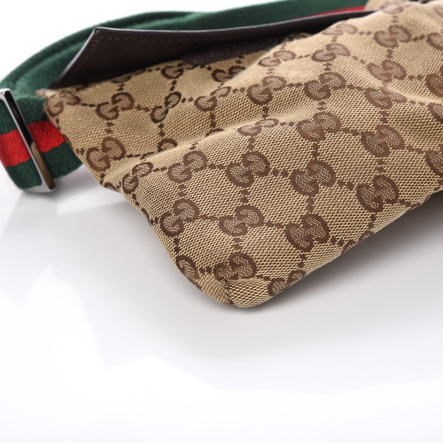 Gucci Monogram Web Belt Bag Dark Brown 9 of 10