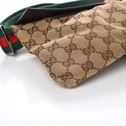 Gucci Monogram Web Belt Bag Dark Brown 9 of 10