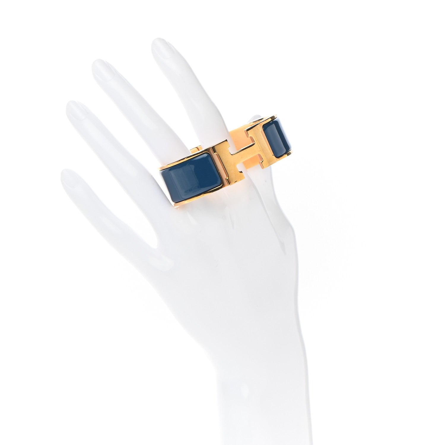 Hermes Enamel Wide Clic Clac H Bracelet PM Violet 2 of 4