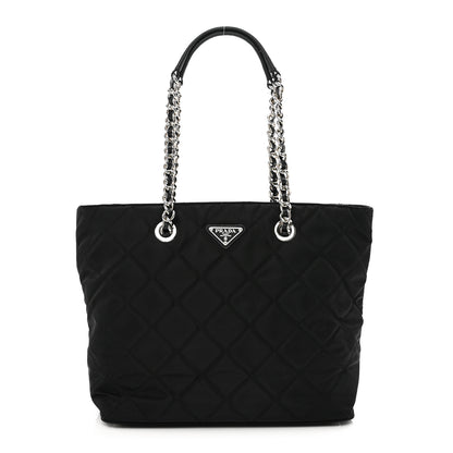 Prada Nylon Tessuto Impuntu Quilted Tote Black 1 of 9