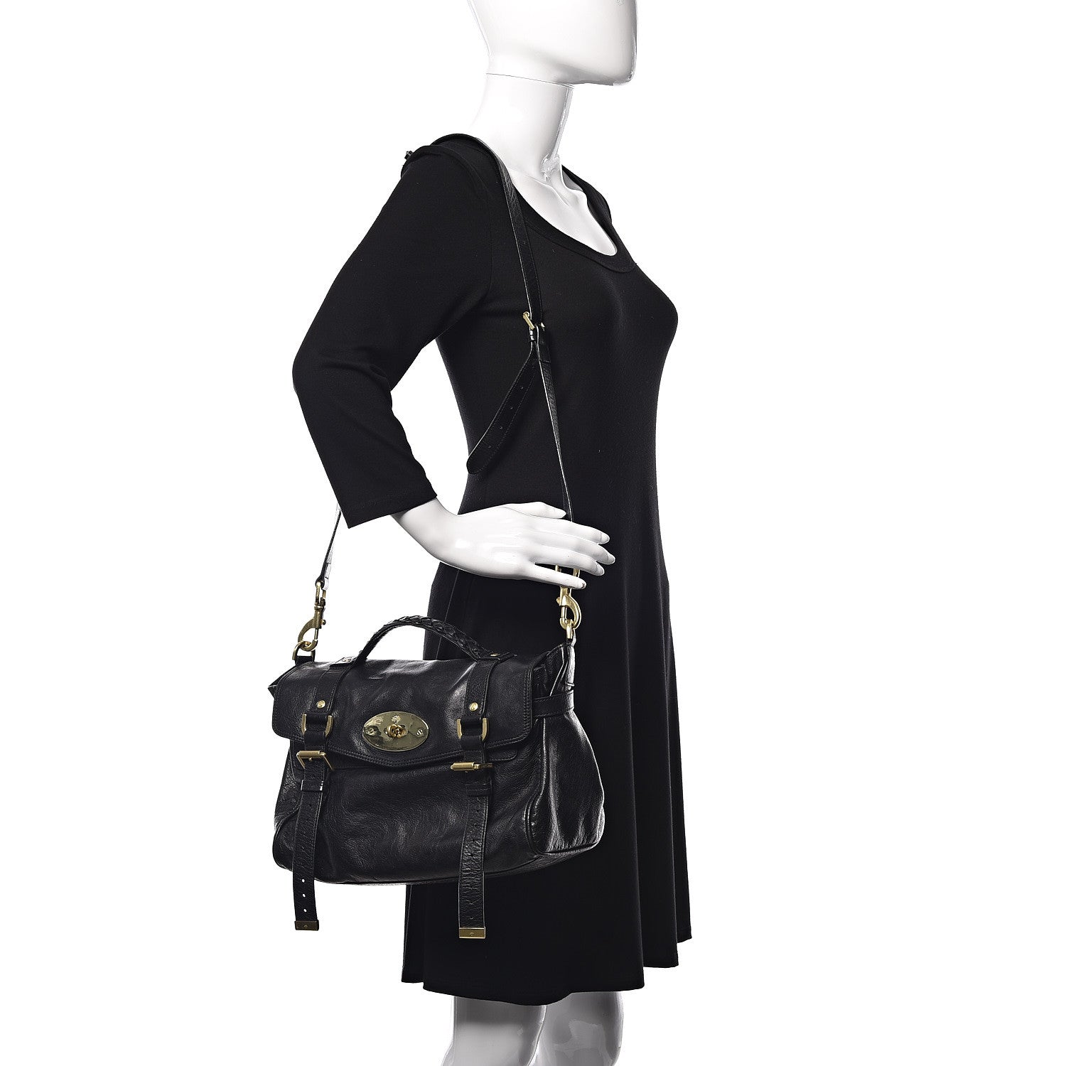 Mulberry Soft Buffalo Medium Alexa Black 2 of 10