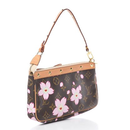 Louis Vuitton Monogram Cherry Blossom Pochette Accessories Brown 3 of 11