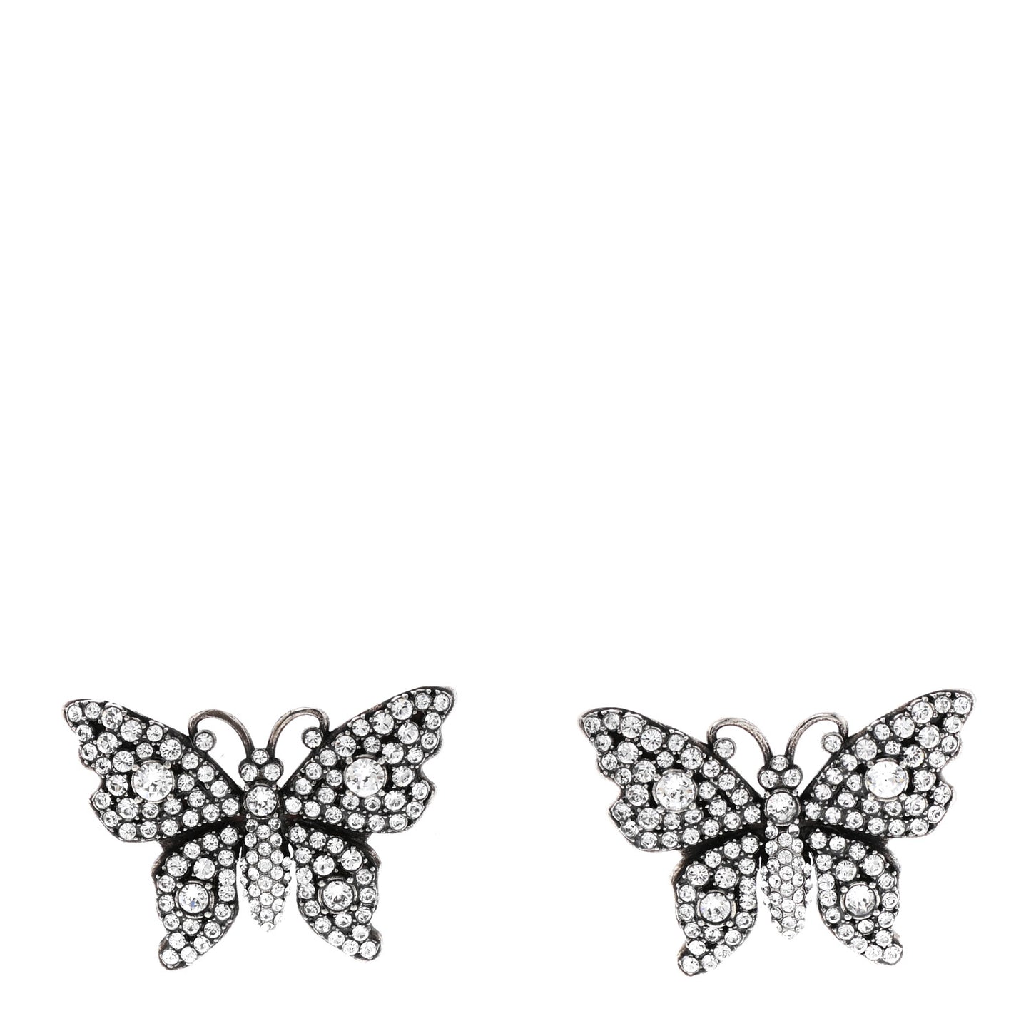 Crystal Butterfly Stud Earrings