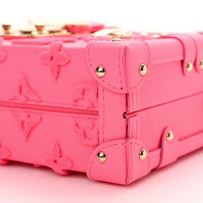 Louis Vuitton Monogram Tuffetage Petite Malle Rose Fluo 9 of 13