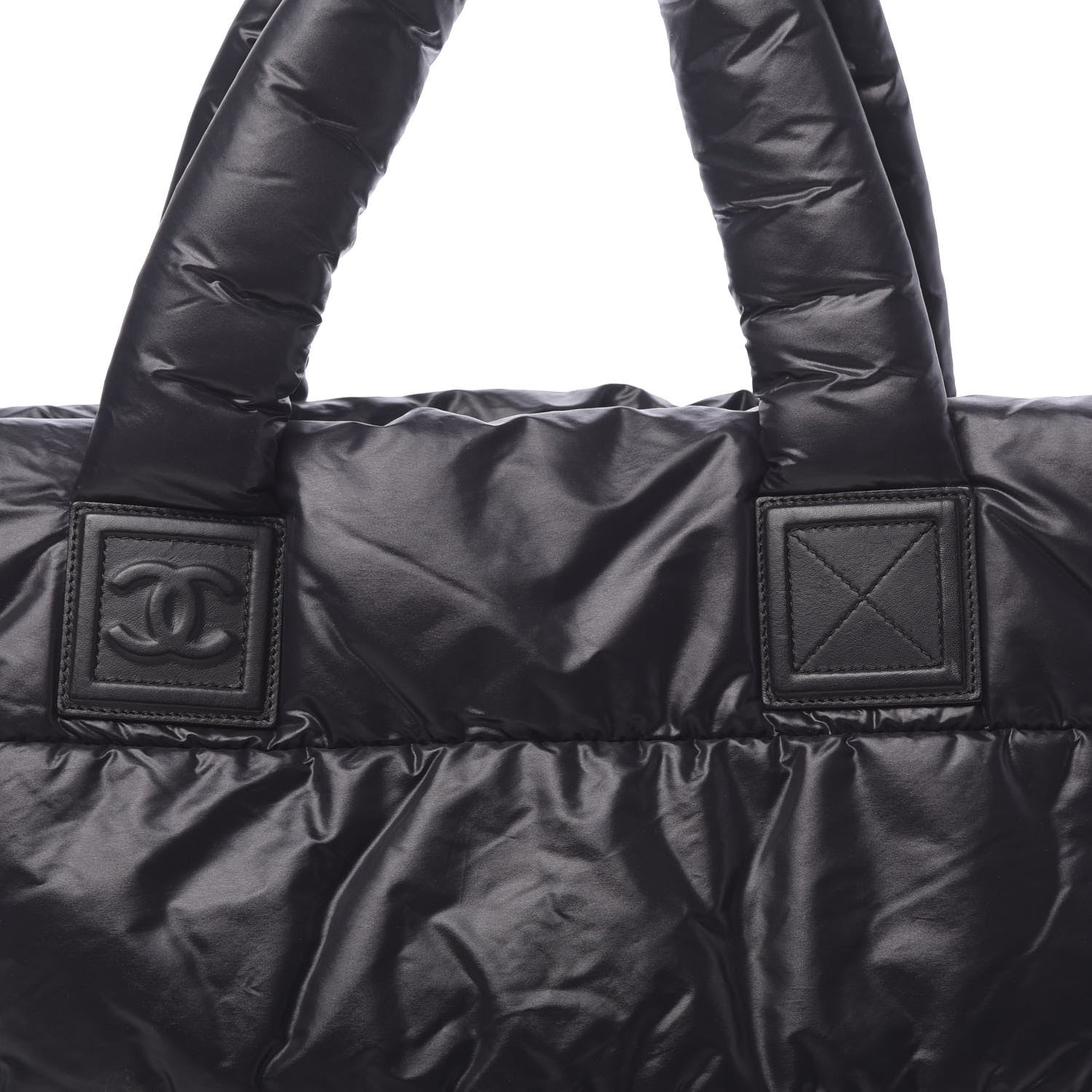 Chanel Nylon Quilted Medium Coco Cocoon Reversible Tote Black 13 of 19