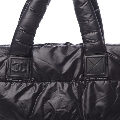 Chanel Nylon Quilted Medium Coco Cocoon Reversible Tote Black 13 of 19
