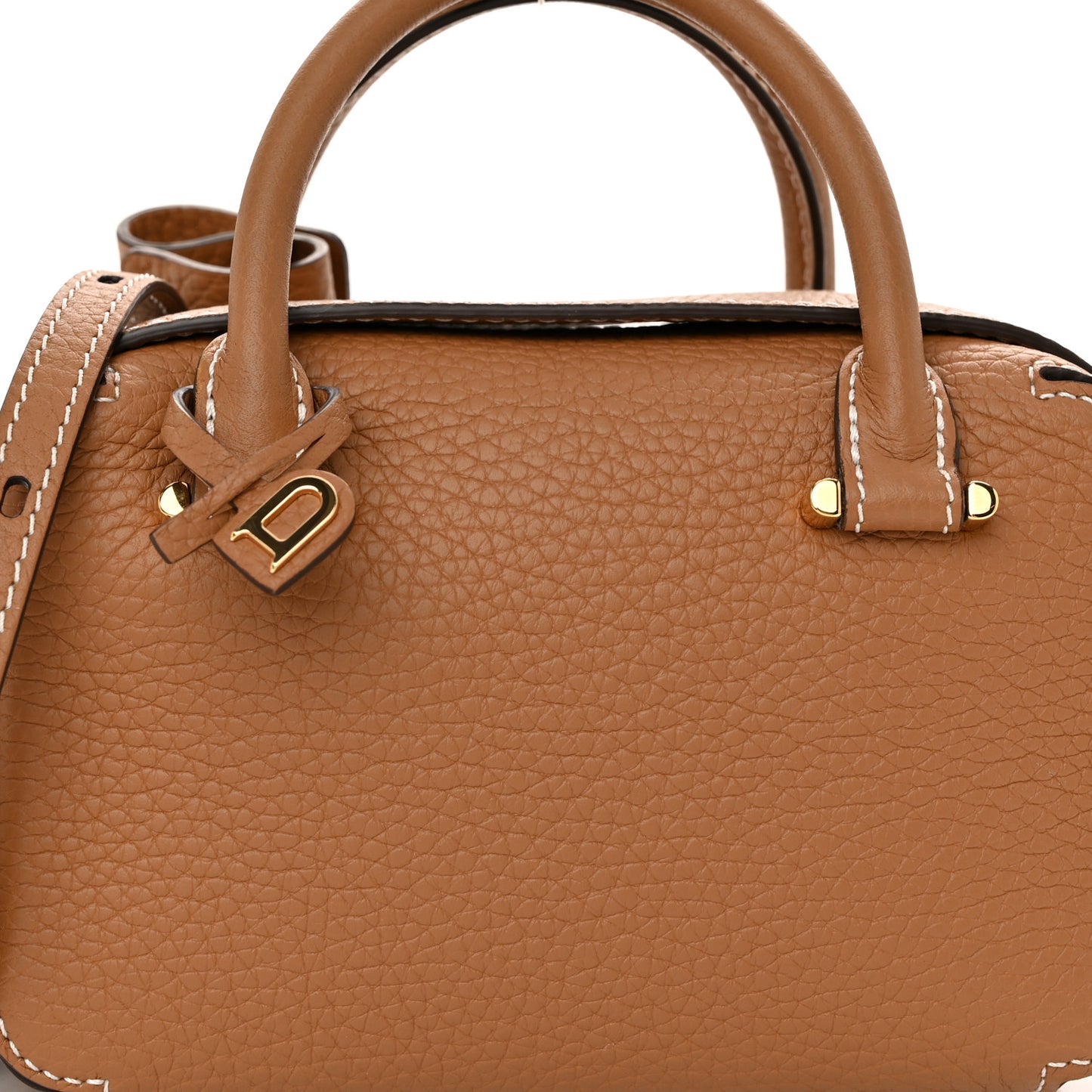 Taurillon Soft Nano Cool Box Satchel Vegetal Ivory