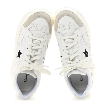 Christian Dior Calfskin Suede Dior Star Ors Platform Sneakers White Black 38.5 White Black 2 of 9