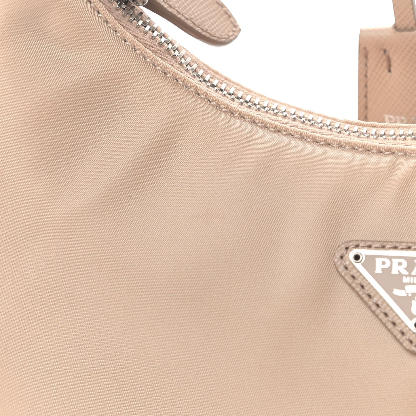 Re-Nylon Saffiano Mini Re-Edition 2005 Bag Cammeo