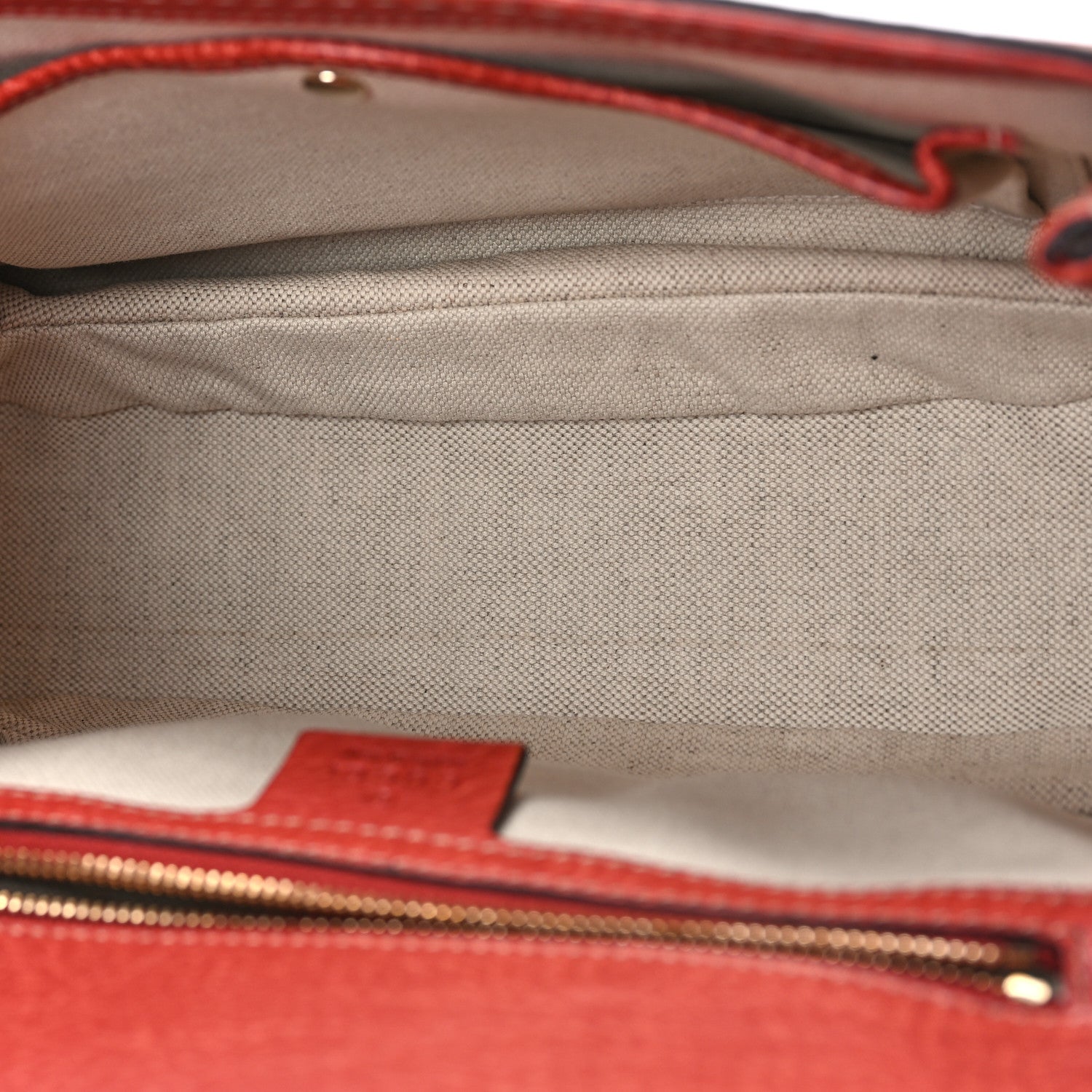 Gucci Calfskin Medium New Bamboo Top Handle Bag Red 5 of 9
