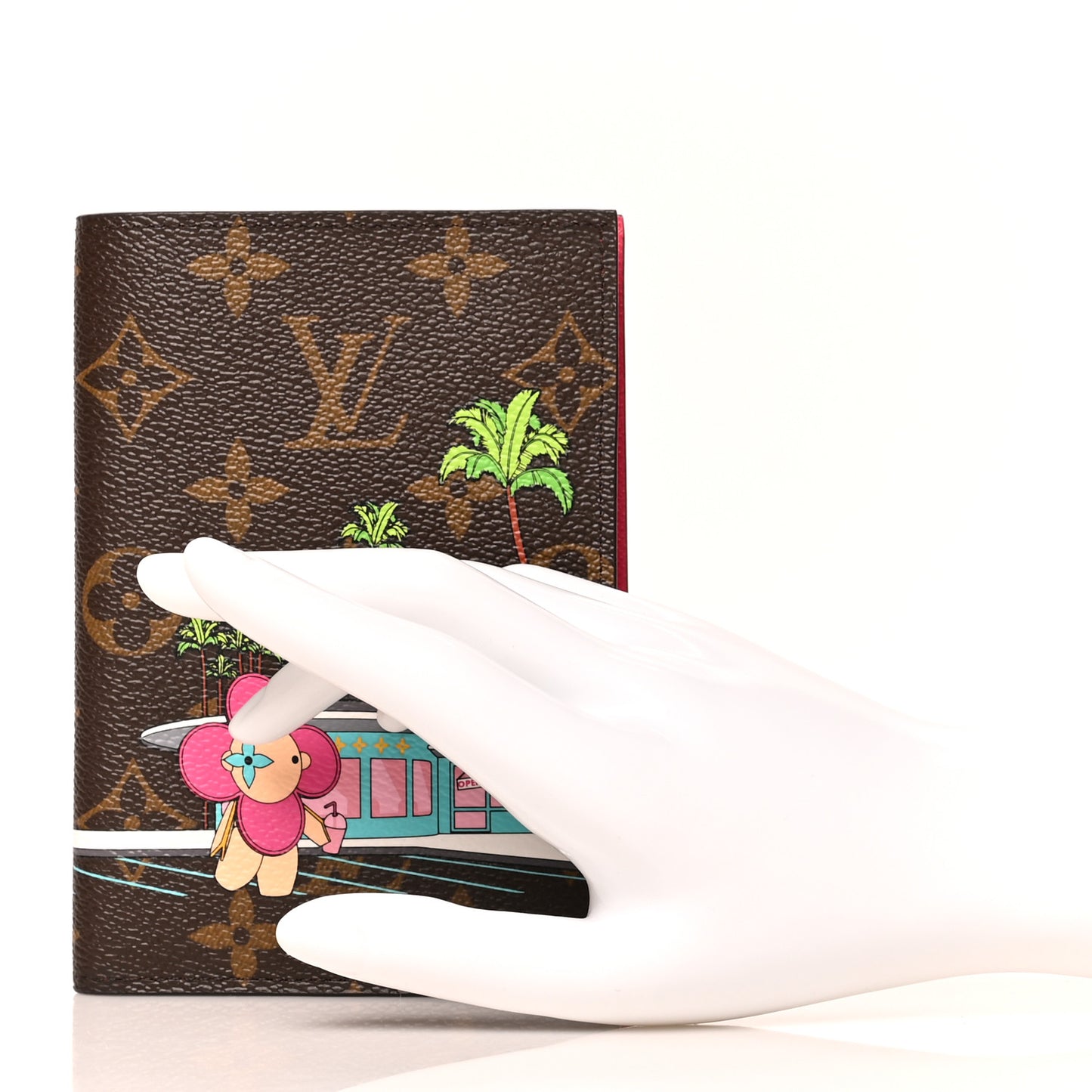 Monogram 2021 Christmas Animation Hollywood Passport Cover Fuchsia