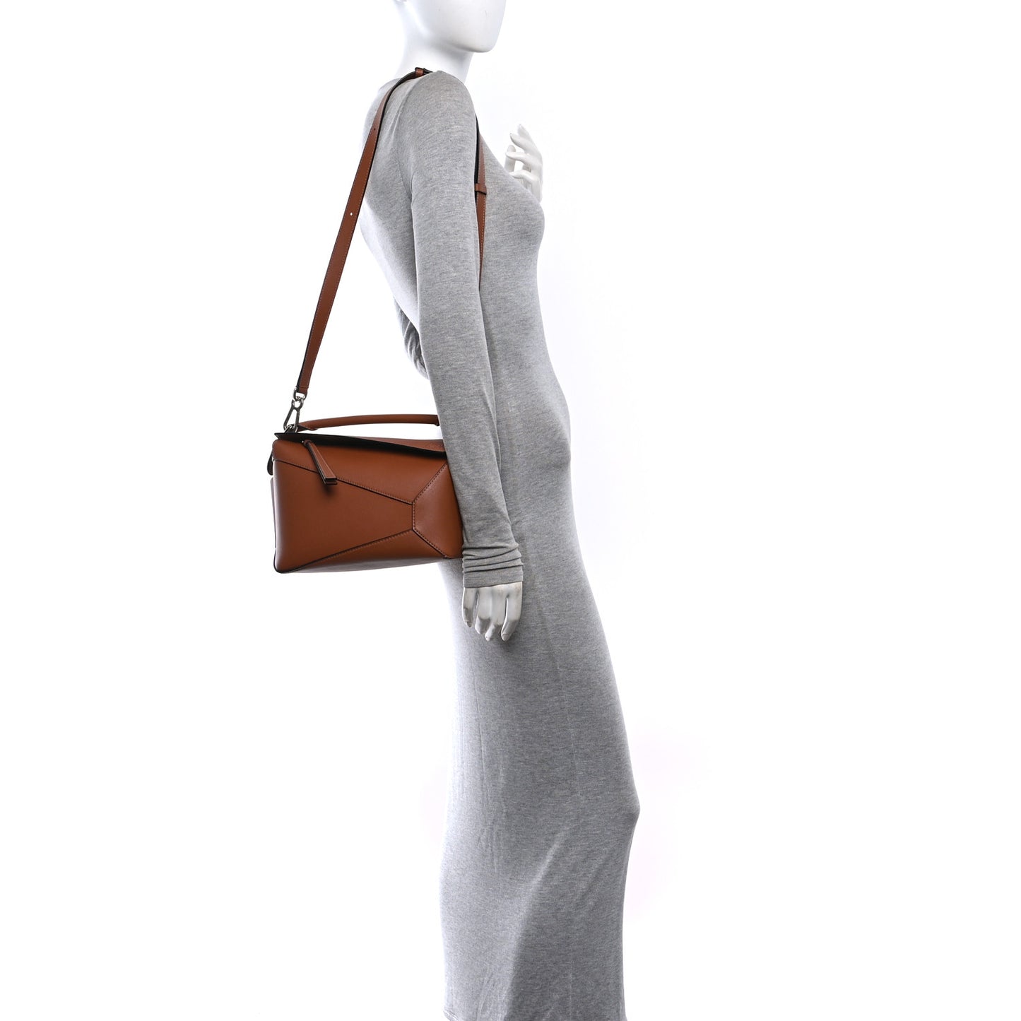 Calfskin Small Puzzle Bag Tan