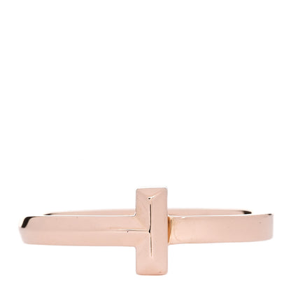 Tiffany 18K Rose Gold T T1 Ring 58 8.25 1 of 5
