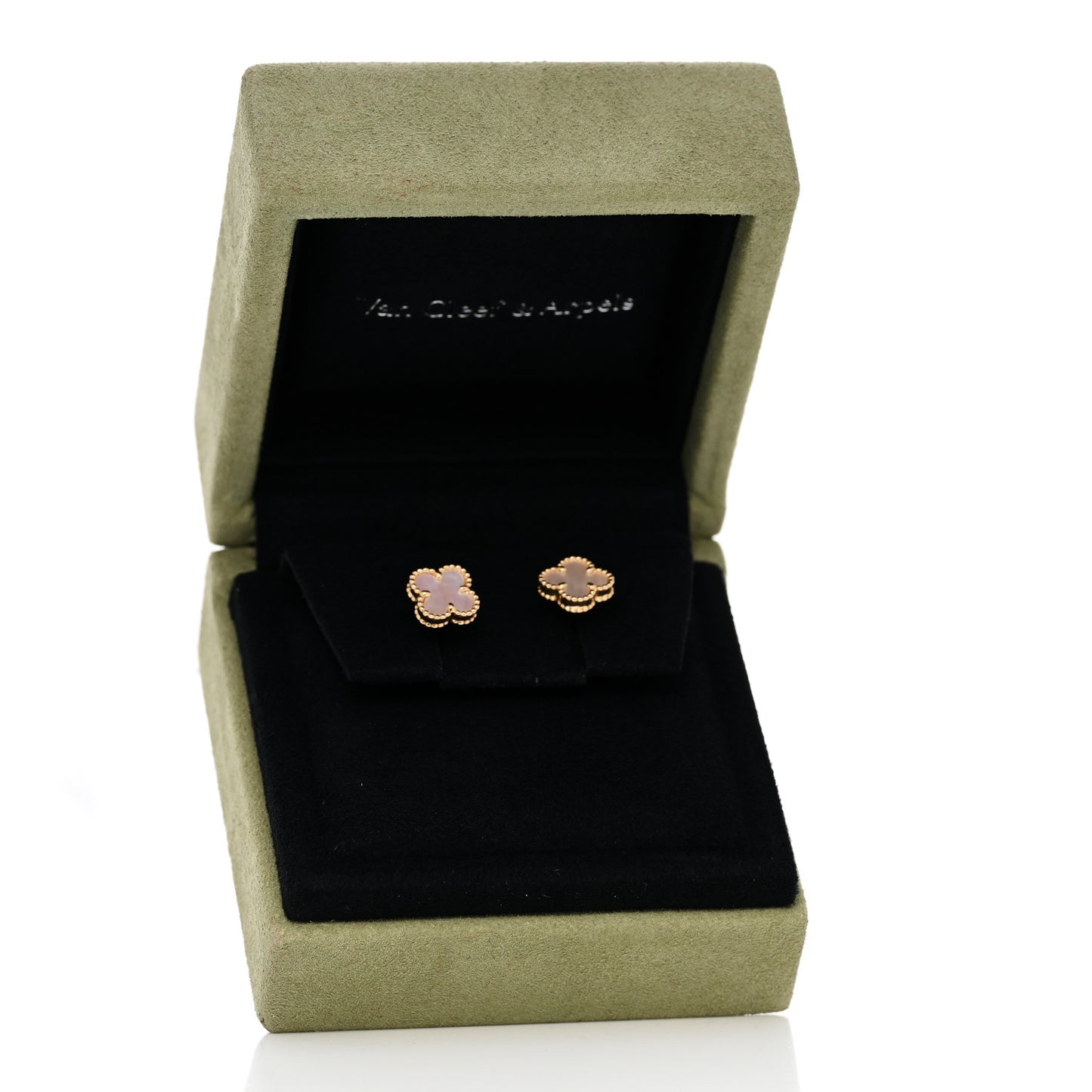 18K Yellow Gold Mother of Pearl Sweet Alhambra Earrings