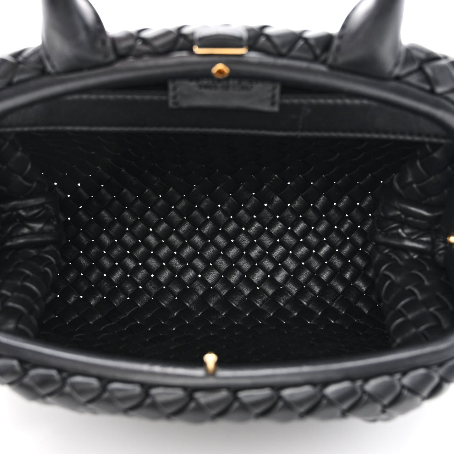 Nappa Intrecciato Small Padded The Handle Black