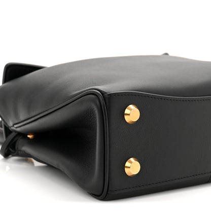 Balenciaga Natural Smooth Calfskin Mini Rodeo Top Handle Handbag Black 8 of 9