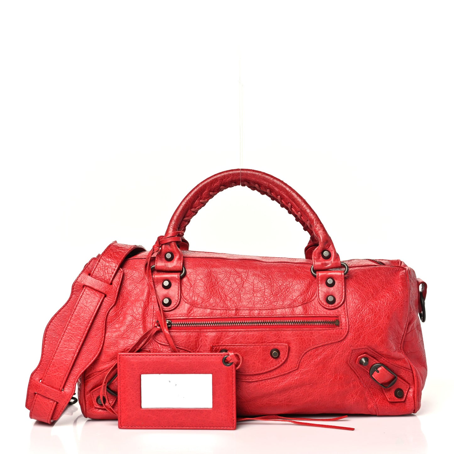 Agneau Classic Hardware Twiggy Rouge Coquelicot