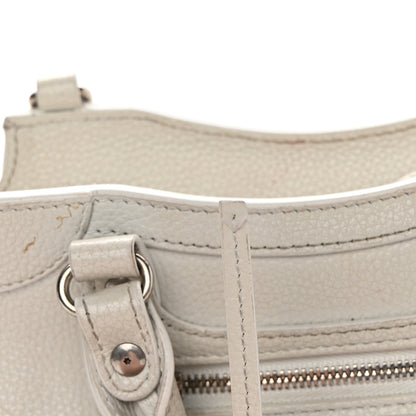 Balenciaga Grained Calfskin Neo Classic Silver Hardware Mini City White 22 of 22